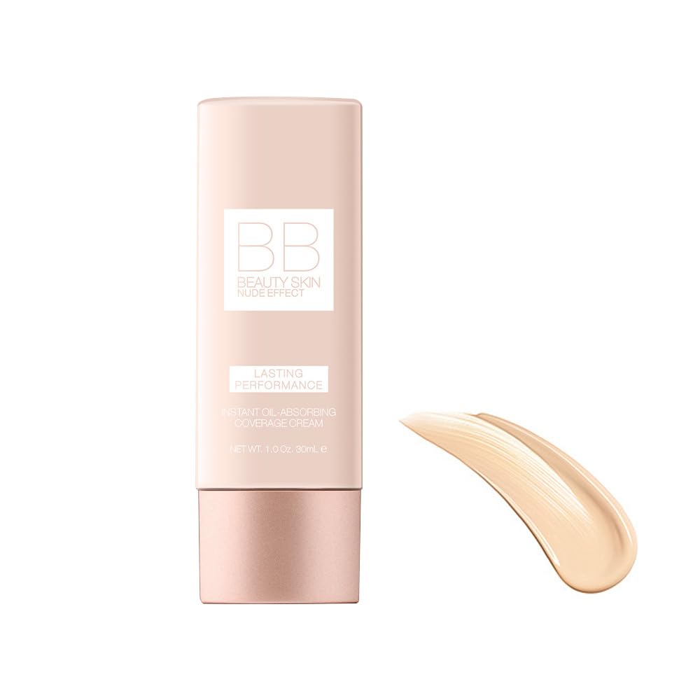 BB Color-Correcting Tinted Serum – Lightweight Buildable Coverage Facial Serum for Flawless Skin, Enhanced with Korean Skin Care Formula for Natural Radiance (21 Fair skin)