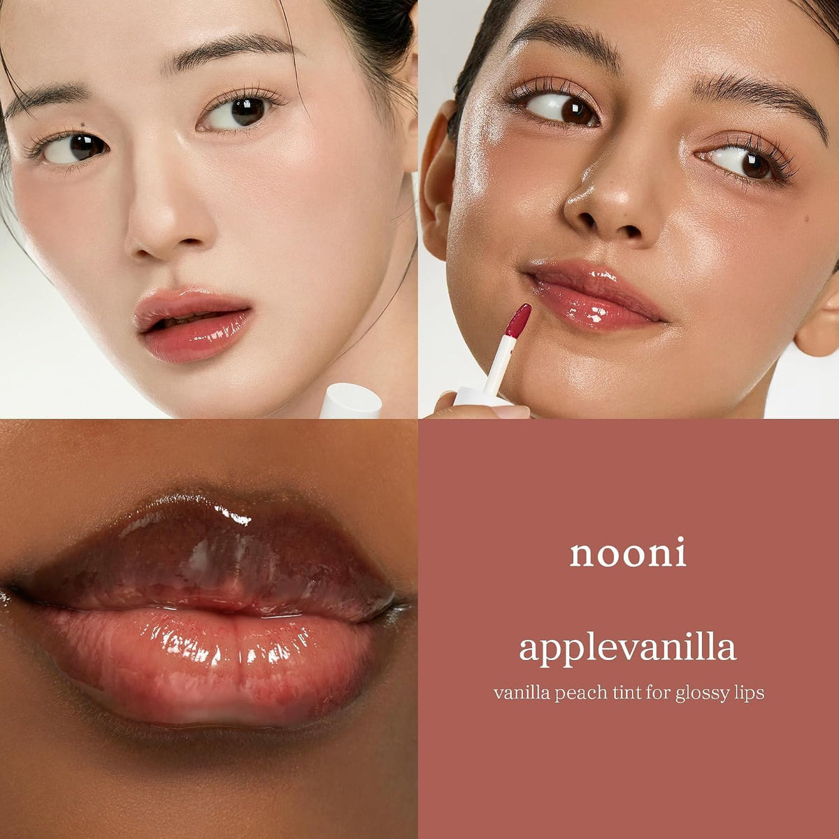 NOONI Lip Oil Set 5EA - 2026 Holiday Limited Tinted Plumping Lip Gloss
