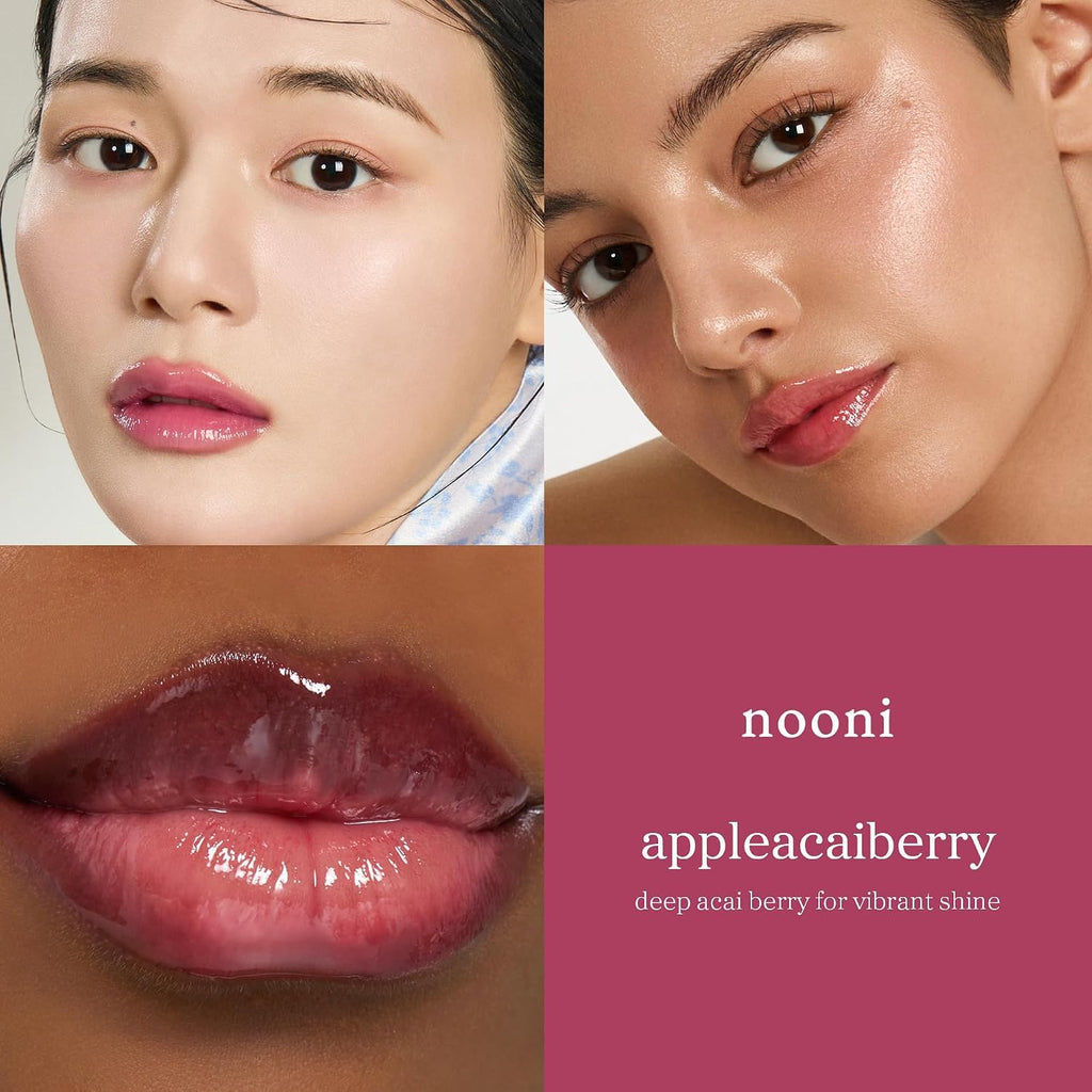 NOONI Lip Oil Set 5EA - 2026 Holiday Limited Tinted Plumping Lip Gloss