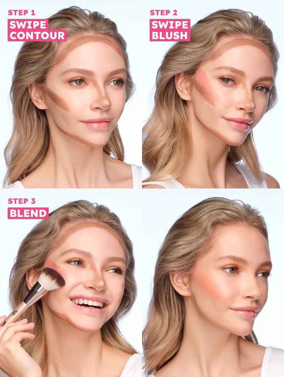 Double-Ended Shimmer Blush & Contour Stick, Moondust Shade