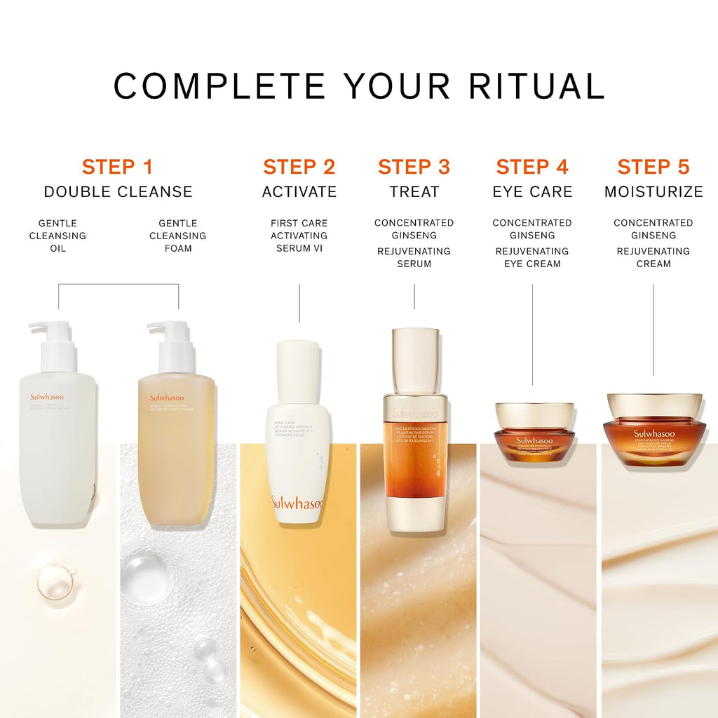 Sulwhasoo First Care Activating Serum With Ginseng | Strengthens Skin Barrier & Boosts Radiance | Anti-Aging, Hydrating Face Korean Serum for Fine Lines & Dryness | All Skin Types
