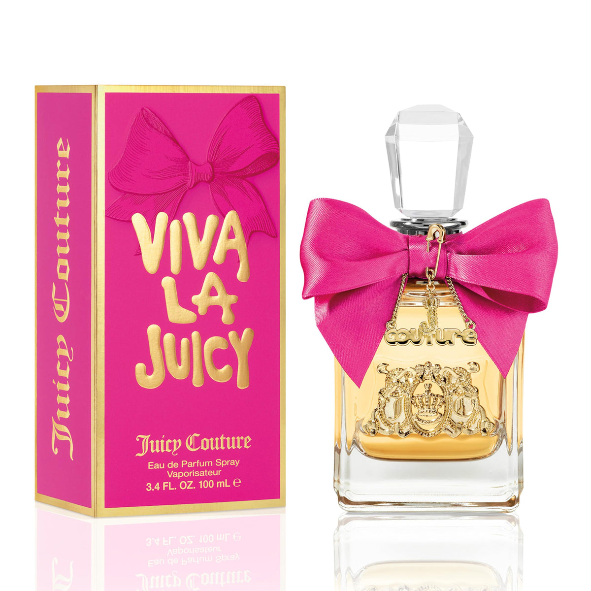 Juicy Couture Viva La Juicy Eau De Parfum, Women's Perfume with Notes of Mandarin, Gardenia & Caramel, Floral & Sweet Perfume for Women