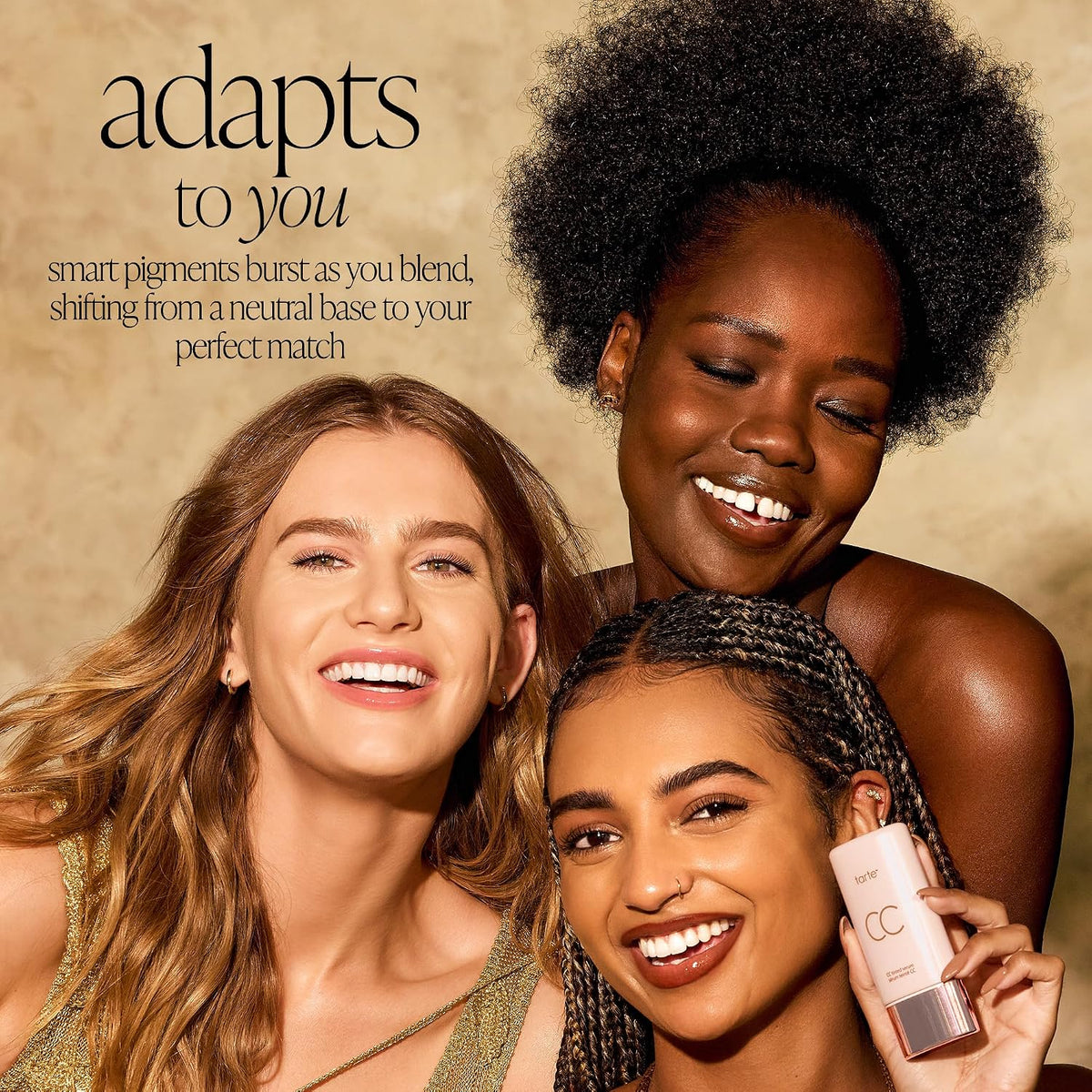 tarte CC tinted serum — Color-Correcting Tinted Serum, Color-Changing Shade-Matching Adaptisphere Technology, Lightweight Coverage, Waterproof, 16HR Wear, vegan & cruelty-free, medium